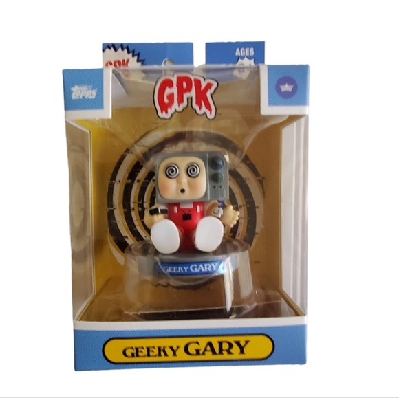 NIB Garbage Pail Kids Geeky Gary Figure Classic Vinyl Collect And Display Topps - Picture 2 of 10